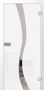 Bild von Bergamo Mattprint Glastür mit Motiv klar - Erkelenz