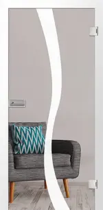 Bild von Bergamo Mattprint Glastür mit Motiv matt - Erkelenz