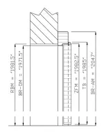 Technische Zeichnung von Blendrahmen Glatt Premium Weißlack RAL 9010