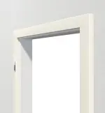 Detailansicht von Blendrahmen Glatt Premium Weißlack RAL 9010