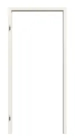 Frontansicht von Blockrahmen Glatt Premium Weißlack RAL 9010