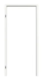 Frontansicht von Blockrahmen Glatt Premium Weißlack RAL 9016