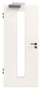 Bild von Brandschutztür T-30 Typ48 Weisslack 9010 Glasausschnitt mittig Jeld-Wen