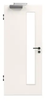 Bild von Brandschutztür T-30 Typ48 Weisslack 9010 Glasausschnitt schlossseitig Jeld-Wen