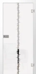 Bild von Calma Mattprint Glastür mit Motiv klar - Erkelenz