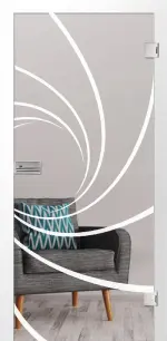 Cristall Klassisch Matt Glastür mit Motiv matt - Erkelenz