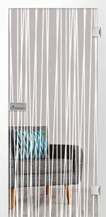 Bild von Curtain Mattprint Glastür mit Motiv matt - Erkelenz