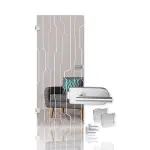 Curves Mattierung Glastür mit Motiv matt Kompakt inkl. Beschlagset - Erkelenz