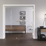 Wohnmilieu mit Modell 3008 negativ Ganzglas Doppelflügeltür