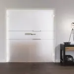 Wohnmilieu mit Modell 334 Ganzglas Doppelflügeltür