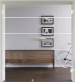 Bild mit Modell 345 negativ Ganzglas Doppelflügeltür - Lienbacher Glas