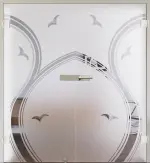 Bild mit Modell 3508 negativ Ganzglas Doppelflügeltür - Lienbacher Glas