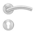 Slim Style E400 Cliprosette Edelstahl matt Rundrosette Zimmertürgarnitur PZ-Ausführung - Karcher Design