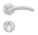 Slim Style E400 Cliprosette Edelstahl matt Rundrosette Zimmertürgarnitur WC-Ausführung innen - Karcher Design