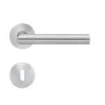 Slim Style E900 Magneto Edelstahl matt runde Flachrosette Zimmertürgarnitur BB - Karcher Design