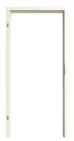 Bild von Perlweiß A 22 GetaLit Zarge (eckig mit 2 mm Radius) für Wohnungseingangstür - Westag