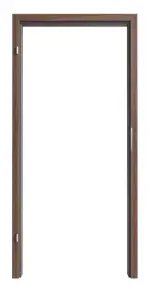 Bild von Nussbaum Noce NU 736 GetaLit Zarge (eckig mit 2 mm Radius) für Wohnungseingangstür - Westag