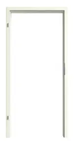 Bild von Esche Weiß ES 242 PortaLit Zarge (eckig mit 2 mm Radius) für Wohnungseingangstür - Westag