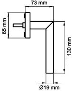 Piktogramm von Rhodos Edelstahl matt Ovalrosetten Fenstergriff - Karcher Design