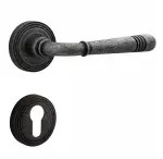 PROGRIFF Beschlag Helena Zamak Antik grau Rundrosetten  