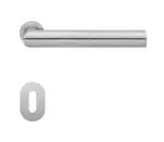 Rhodos ER28 Mini Edelstahl matt Rundrosette Zimmertürgarnitur BB - Karcher Design
