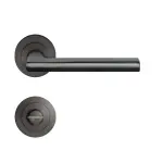 Montana ER54 Titan grau Rundrosette Zimmertürgarnitur Bad außen - Karcher Design