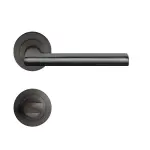 Montana ER54 Titan grau Rundrosette Zimmertürgarnitur Bad innen - Karcher Design