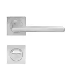 Montana ER54 Q Edelstahl matt Quadratrosette Zimmertürgarnitur Bad innen - Karcher Design