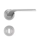 Las Vegas ER87 Edelstahl matt Rundrosette Zimmertürgarnitur BB - Karcher Design