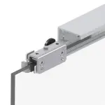 Detailansicht von Evoline Top Aluminium Schiebetürsystem für Glastüren
