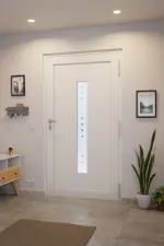 Höning Haustür Schüco Rocket 6 AT75-ea RAL 9016 glatt-RAL 9016 glatt Stilwelt innen