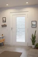 Höning Haustür Schüco Anna AT75-ea RAL 9016 glatt-RAL 9016 glatt Stilwelt innen