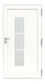 Höning Haustür Schüco Ida AT75-ea RAL 9016 glatt-RAL 9016 glatt Frontansicht innen