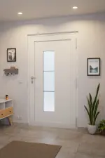 Höning Haustür Schüco Ida AT75-ea RAL 9016 glatt-RAL 9016 glatt Stilwelt innen