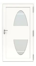 Höning Haustür Schüco Holly AT75-ea RAL 9016 glatt-RAL 9016 glatt Frontansicht innen