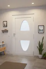 Höning Haustür Schüco Holly AT75-ea RAL 9016 glatt-RAL 9016 glatt Stilwelt innen