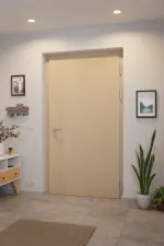 Kneer Haustür Alu-Holz 3-95 201 RAL 9016-Kiefer 2805 Stilwelt innen