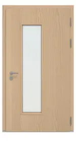 Kneer Haustür Alu-Holz 3-95 206 RAL 9016-Kiefer 2805 Frontansicht innen
