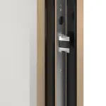 Kneer Haustür Alu-Holz 3-95 206 RAL 9016-Kiefer 2805 Detail Schließer