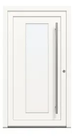 Kneer Haustür Kunststoff KF 404 S 120 RAL 9016-RAL 9016 Frontansicht außen