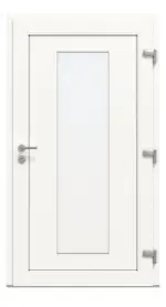 Kneer Haustür Kunststoff KF 404 S 120 RAL 9016-RAL 9016 Frontansicht innen