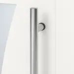 Kneer Haustür Kunststoff KF 404 S 107 RAL 9016-RAL 9016 Detail Drücker