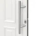 Kneer Haustür Alu AT72 EF 124 RAL 9016-RAL 9016 Detail Drücker