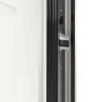 Kneer Haustür Alu AT72 EF 124 RAL 9016-RAL 9016 Detail Schließer