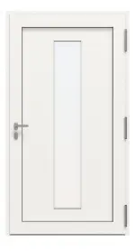 Kneer Haustür Alu AT72 1AF 701 RAL 9016-RAL 9016 Frontansicht innen