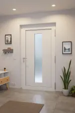 Kneer Haustür Alu AT72 1AF 701 RAL 9016-RAL 9016 Stilwelt innen