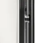 Kneer Haustür Alu AT72 1AF 701 RAL 9016-RAL 9016 Detail Schließer