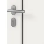 Kneer Haustür Alu AT72 1AF 701 RAL 9016-RAL 9016 Detail Oberfläche