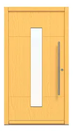 Kneer Haustür Holz 311 Kiefer LAS-12-09-Kiefer LAS-12-09 Frontansicht außen