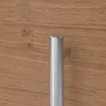 Kneer Haustür Holz 327 Querfurnier Eiche hell-Querfurnier Eiche hell Detail Drücker